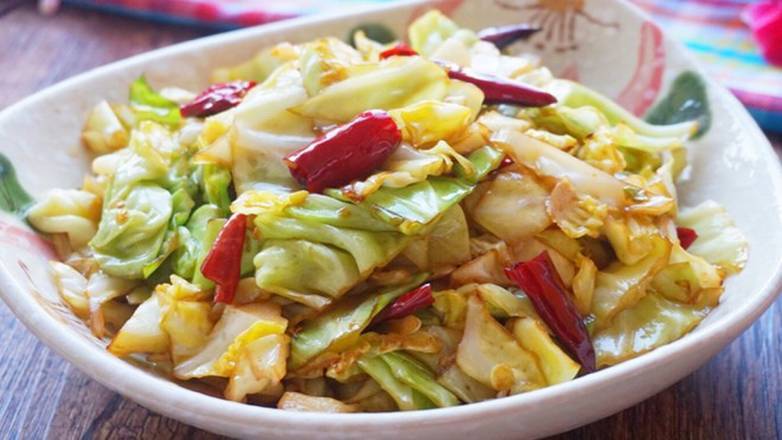 炝炒椰菜 Sichuan Stir-fried White Cabbage